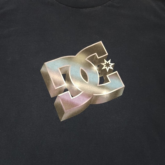 DC Skate T Shirt Mens Small Navy Blue Short Sleeve Y2K Style - Picture 3 of 6